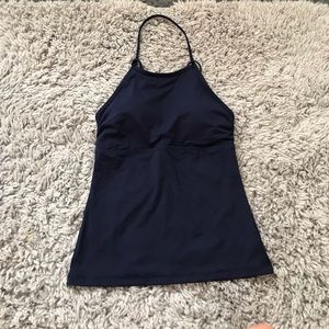 ATHLETA - navy blue swim top NWOT